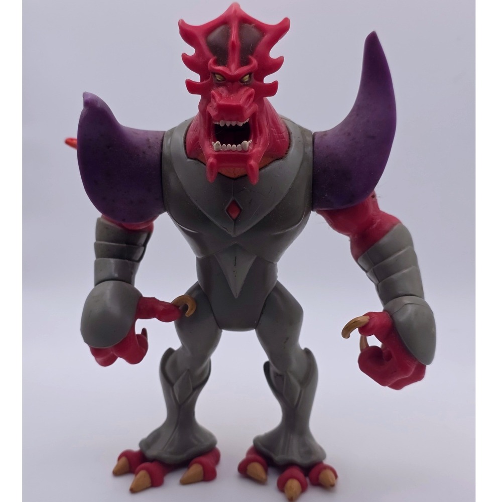 Mattel Mighty Ducks Lord Dragaunus Action Figure Red Purple Fair Cond. 1996
